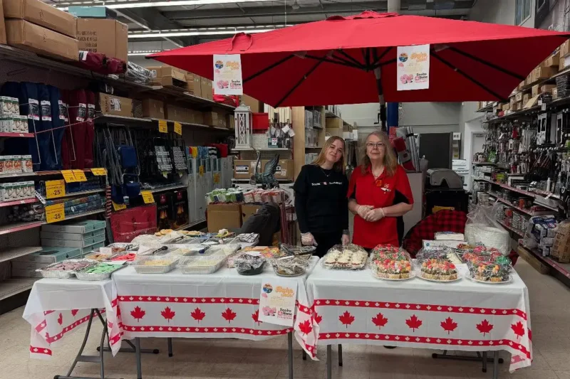 Sooke Home Hardware Bake Sale Fundraiser for Sooke Food Bank